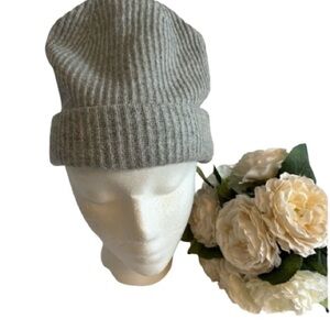 Gap Grey Ribbed Knit Hat